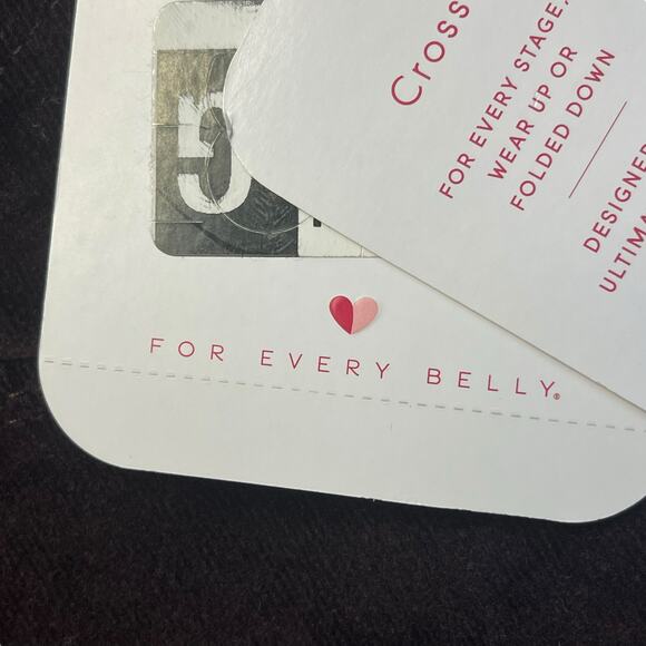 Isabel Maternity Burgundy Crossover Panel Skinny Jeans Size 10/30R NWT - Picture 9 of 12